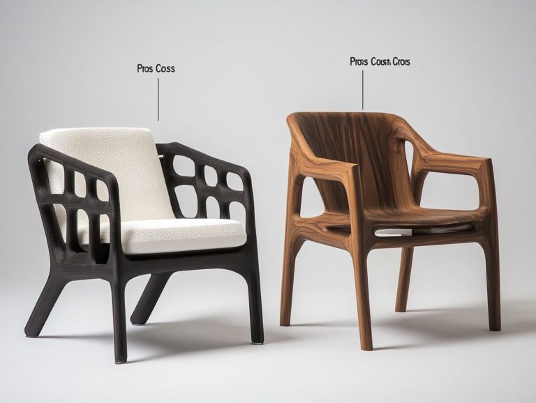 3D-Printed Furniture vs. Traditional Furniture: Pros and Cons