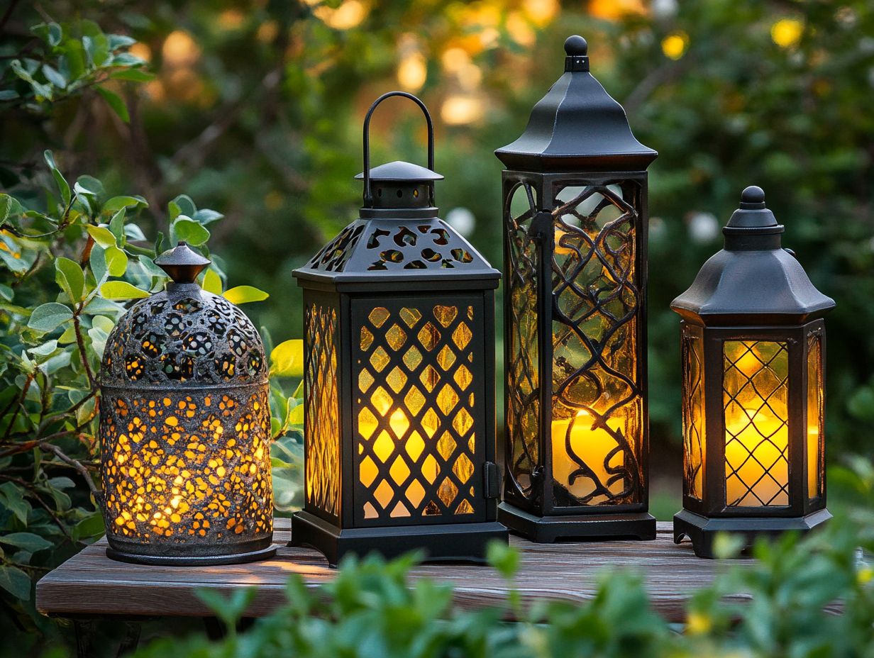 4. Wine Bottle Lanterns