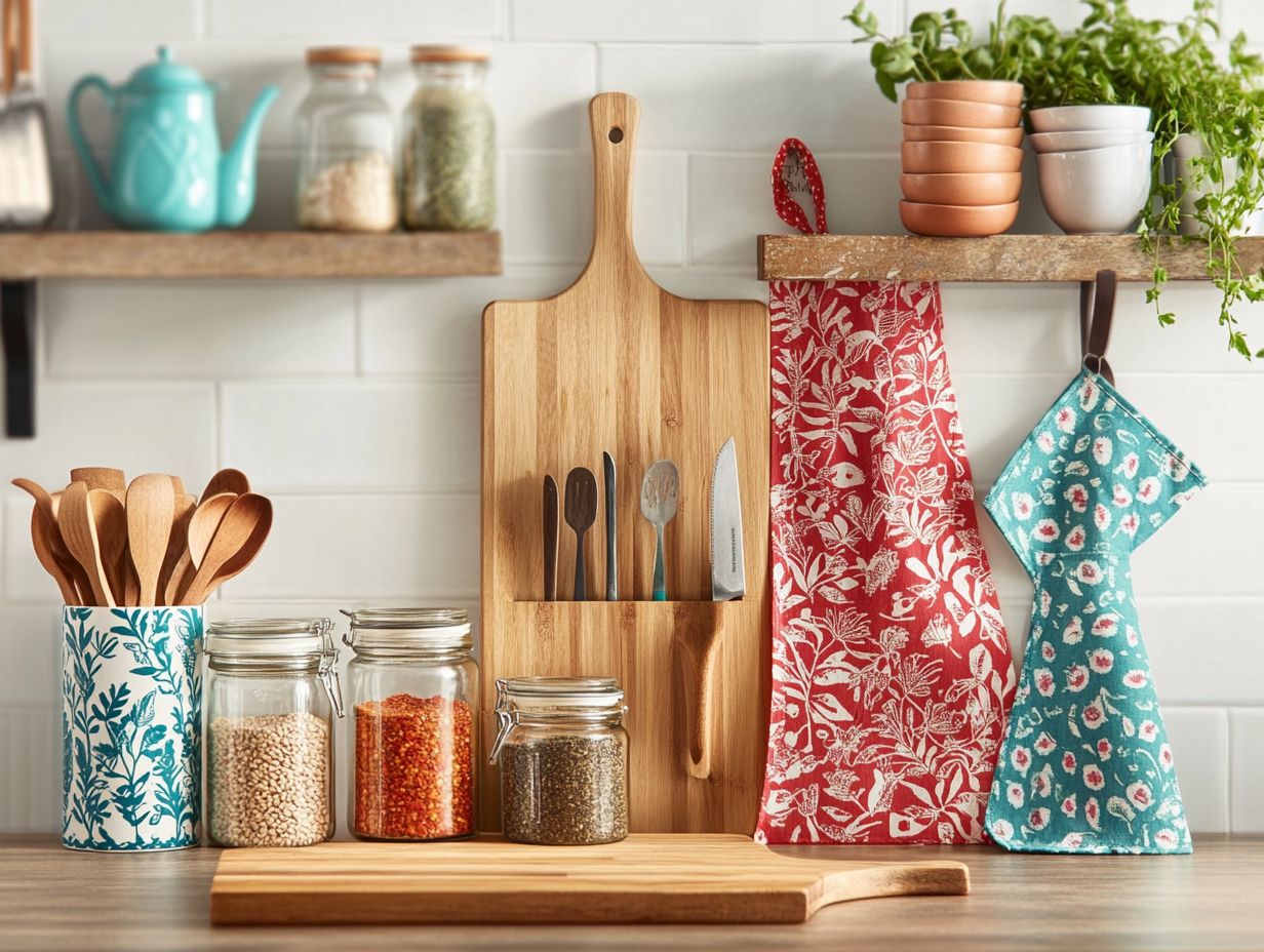 Image representing key takeaways about customizable kitchen accessories.