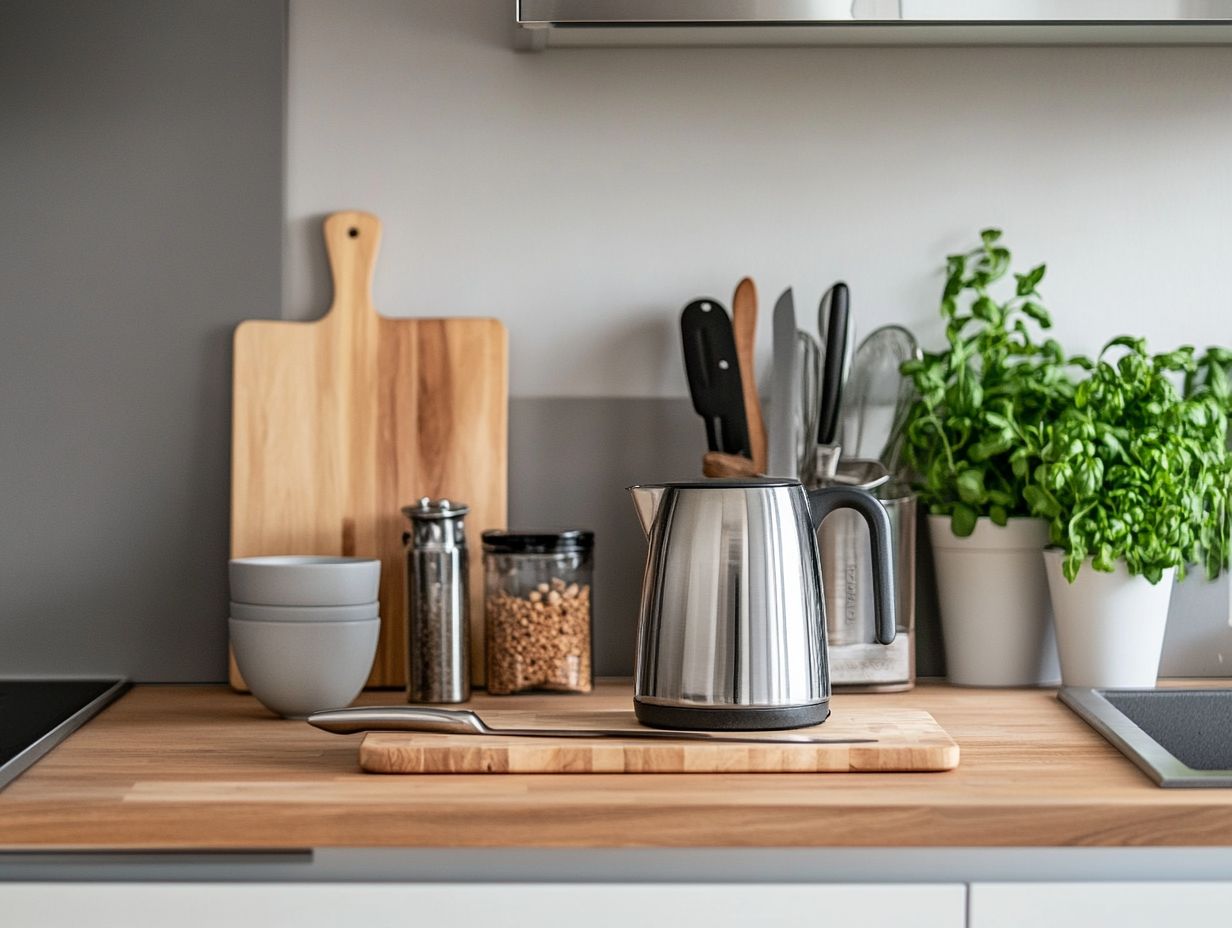 A minimalist kitchen that promotes organization