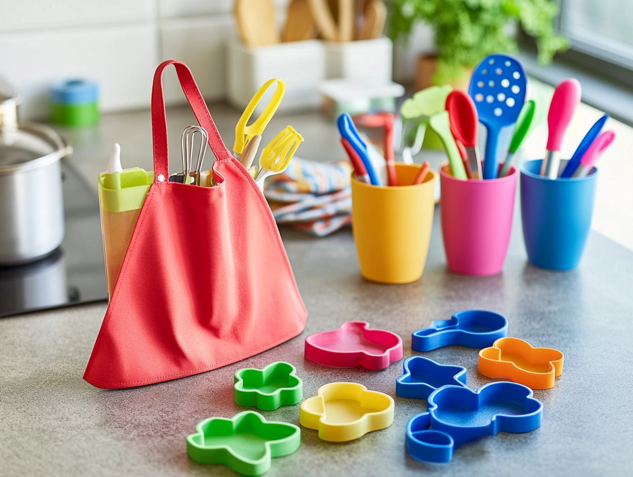 Colorful Measuring Cups and Spoons