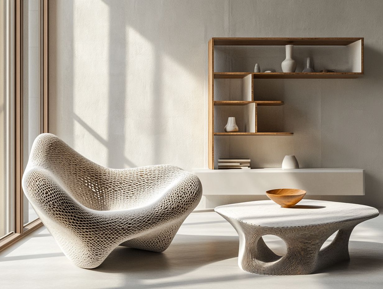 Image showcasing popular 3D-printed furniture designers