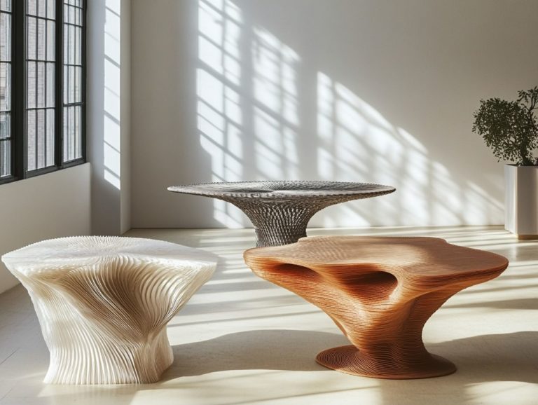 5 Stunning 3D-Printed Tables for Modern Homes