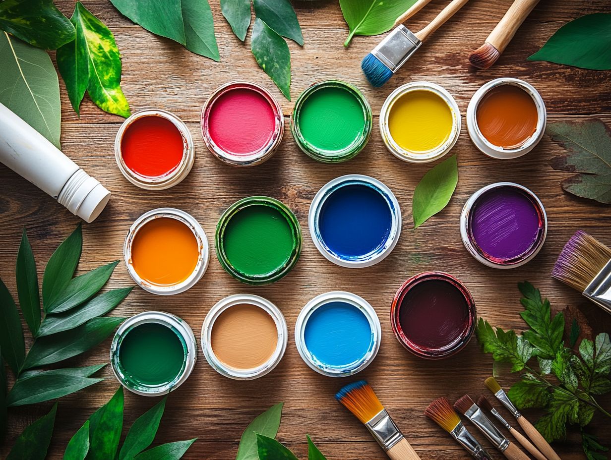 Illustration related to frequently asked questions about sustainable paints.