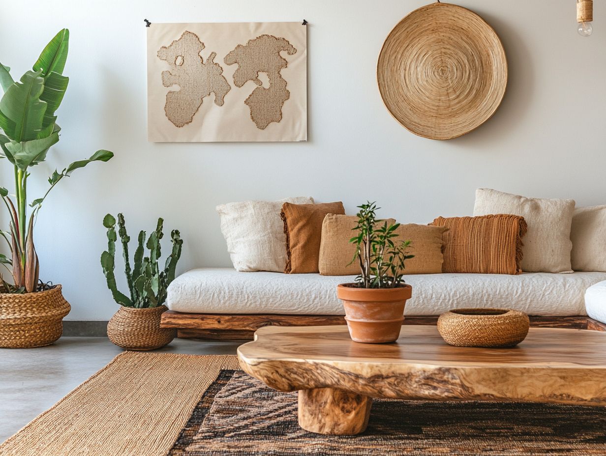 Unique uses for sustainable materials in home decor