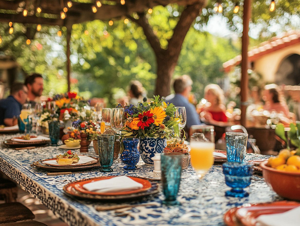 A stylish setup with customizable furniture for entertaining guests.