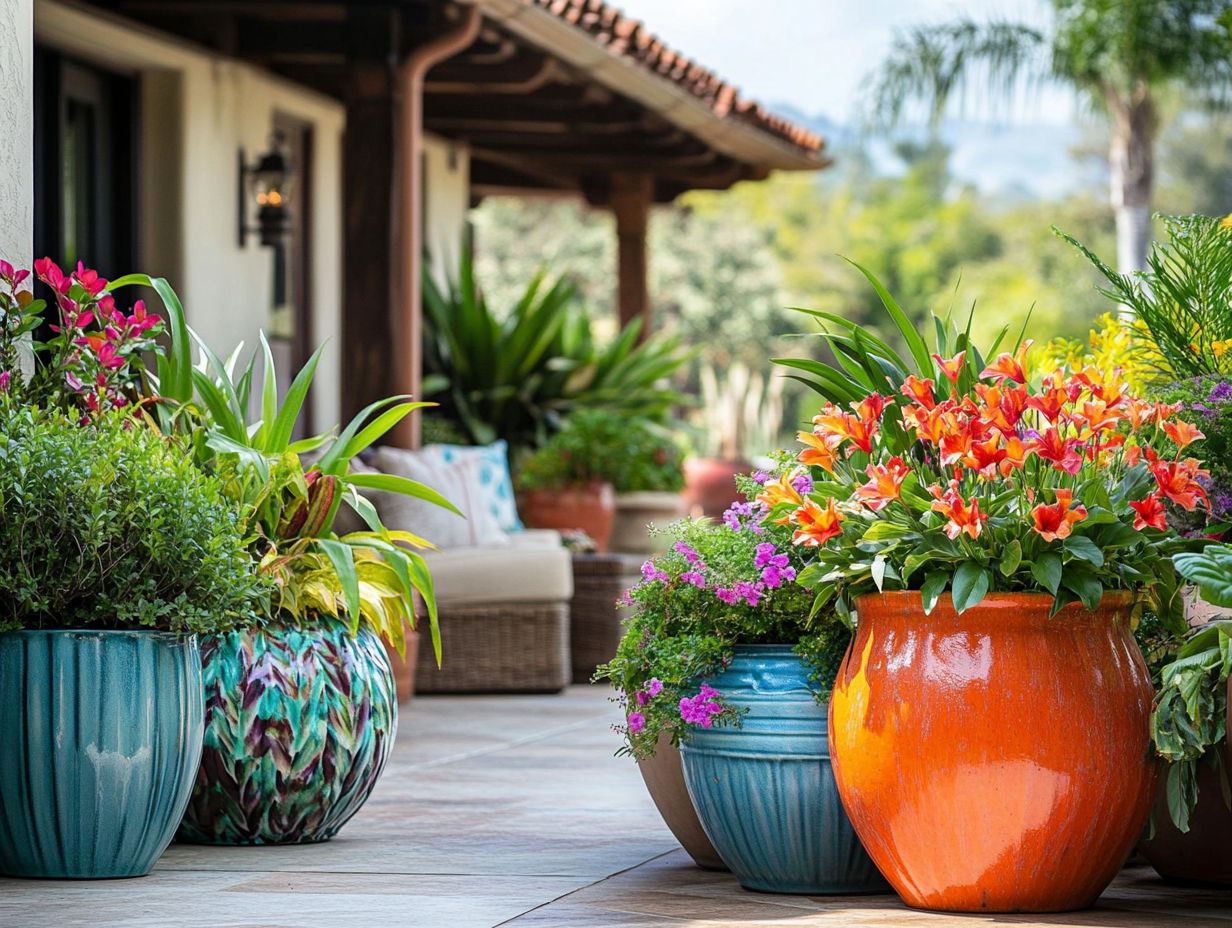 A sustainable garden featuring native plants.