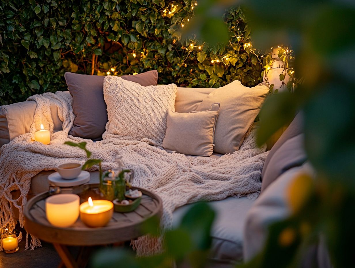 Comfortable outdoor furniture options