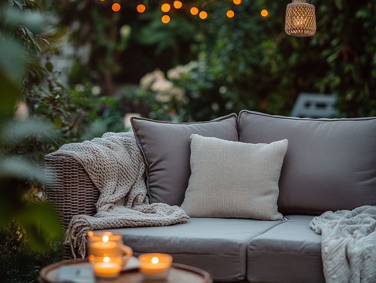 Why is it important to bring indoor comfort to outdoor decor?