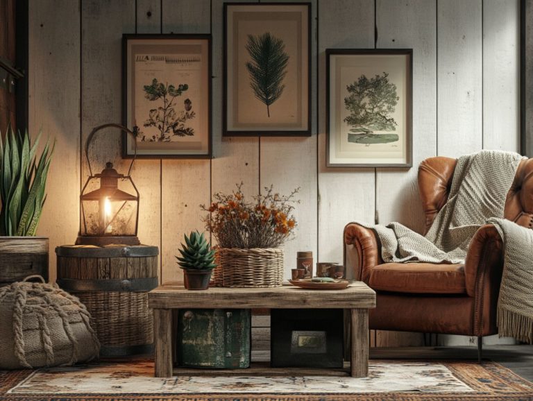 Choosing Decorative Items for a Rustic Theme