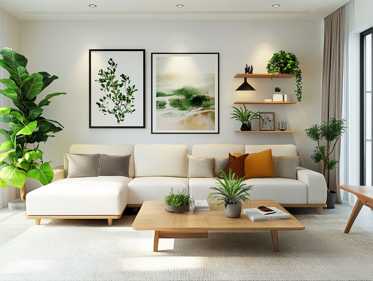 Example of customizable designs in a functional living space.