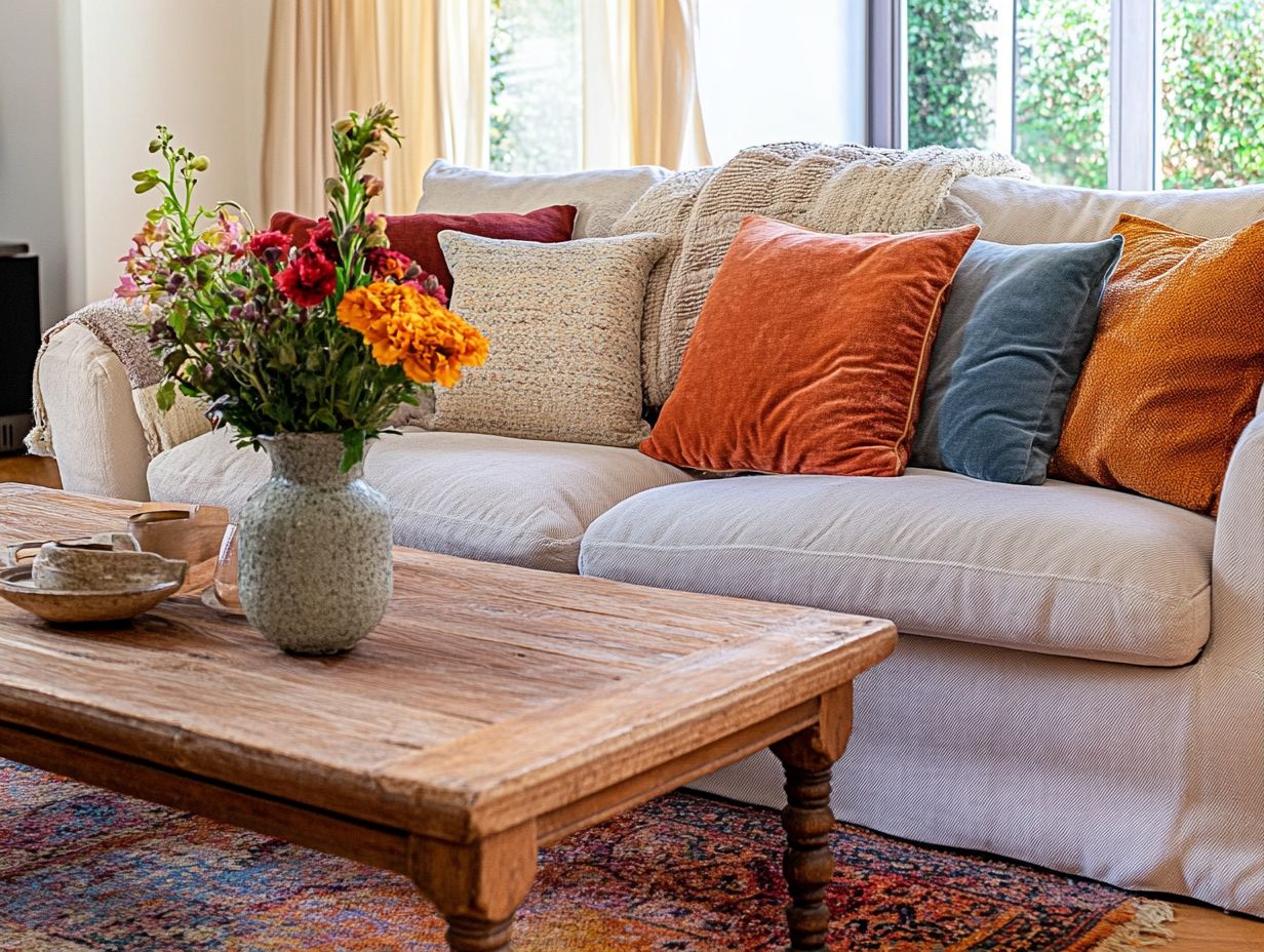 Creative ways to add personal touches to your cozy living room.