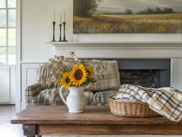 Decorative Items for a Farmhouse Look