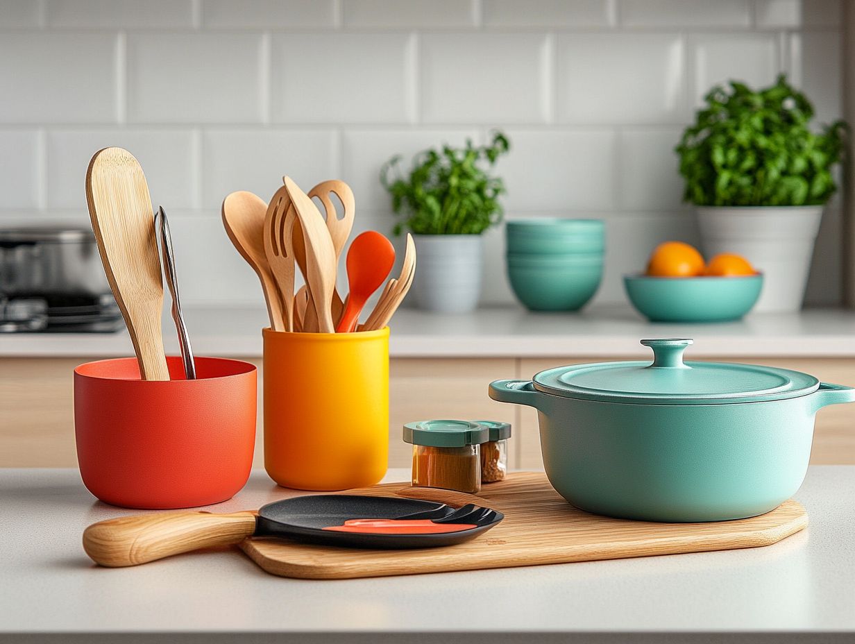 Various cutting boards displayed in a kitchen setting