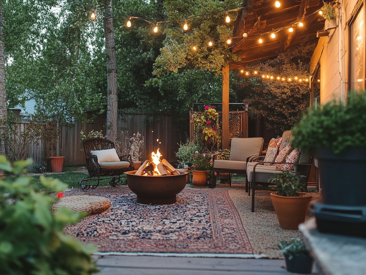 What are functional outdoor decor items?