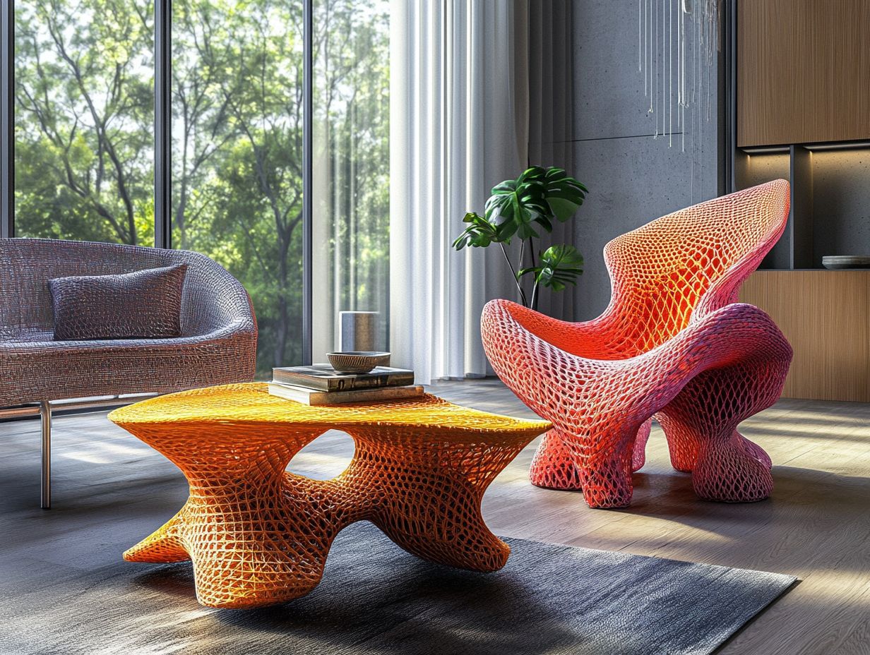 A visual representation of how 3D printing is revolutionizing the furniture industry