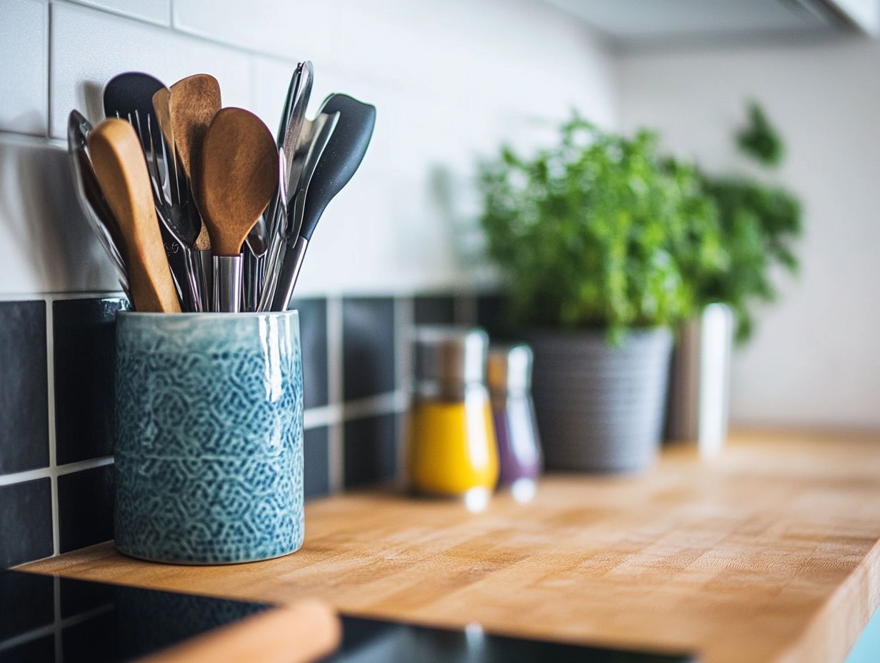 How should I clean my kitchen accessories?