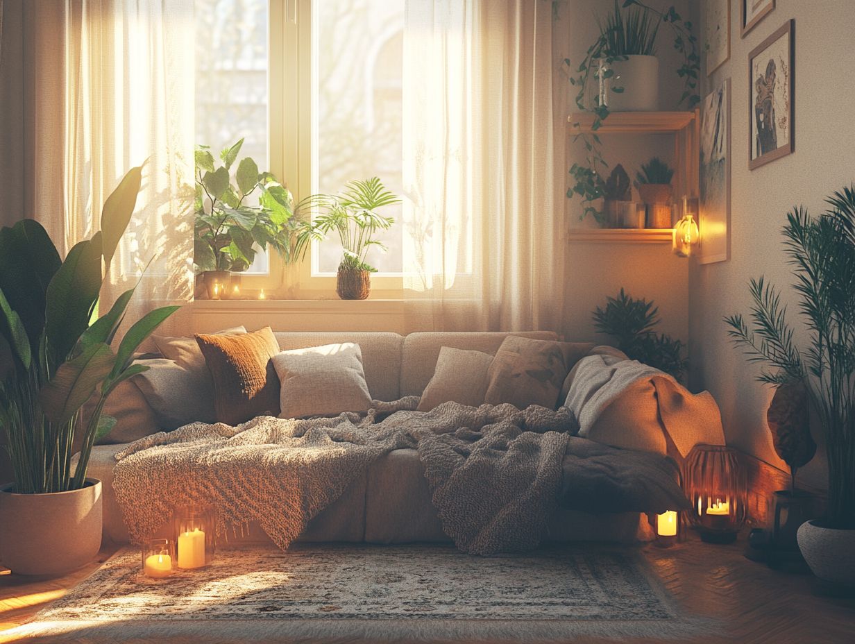 What colors should I use to create a cozy atmosphere at home?