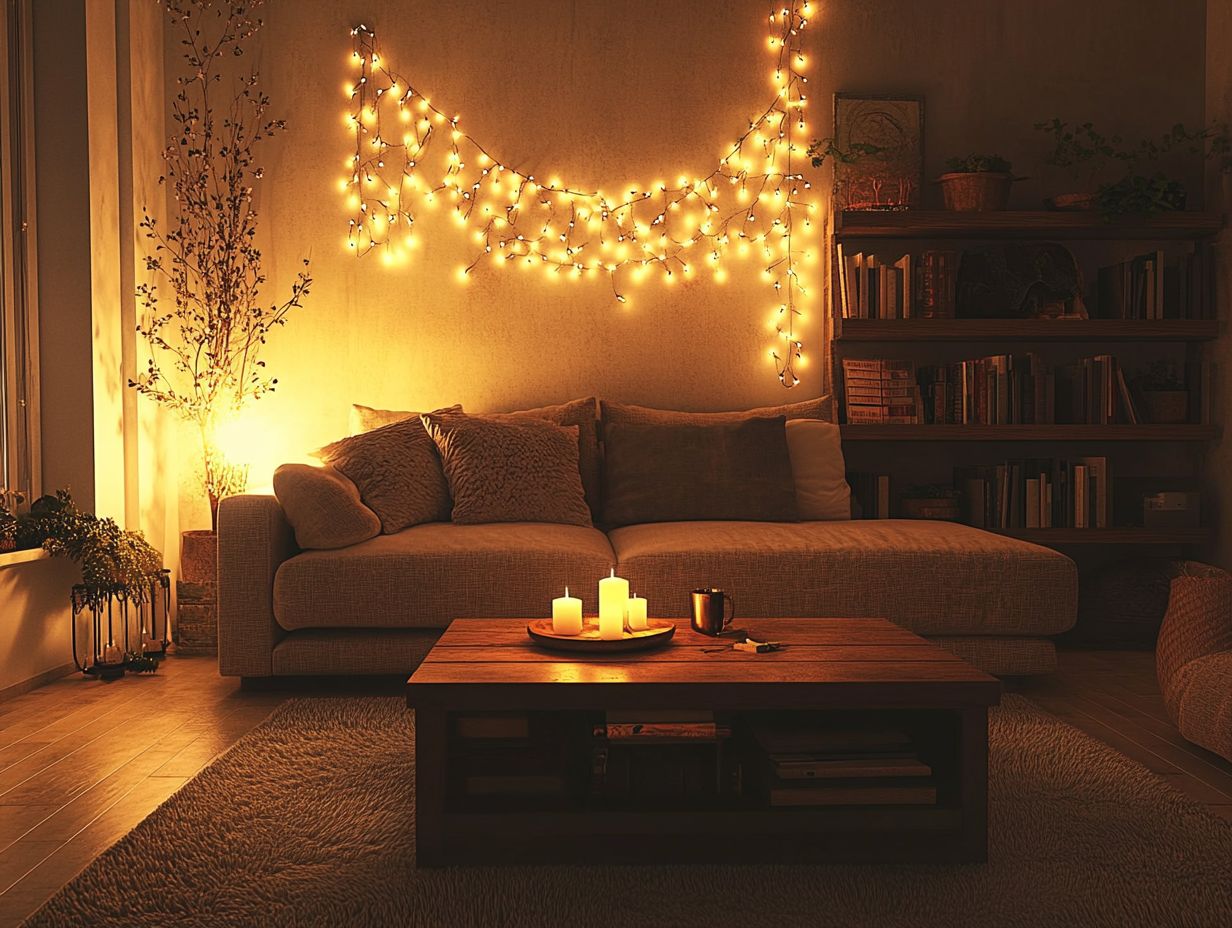 Cozy atmosphere lighting tips