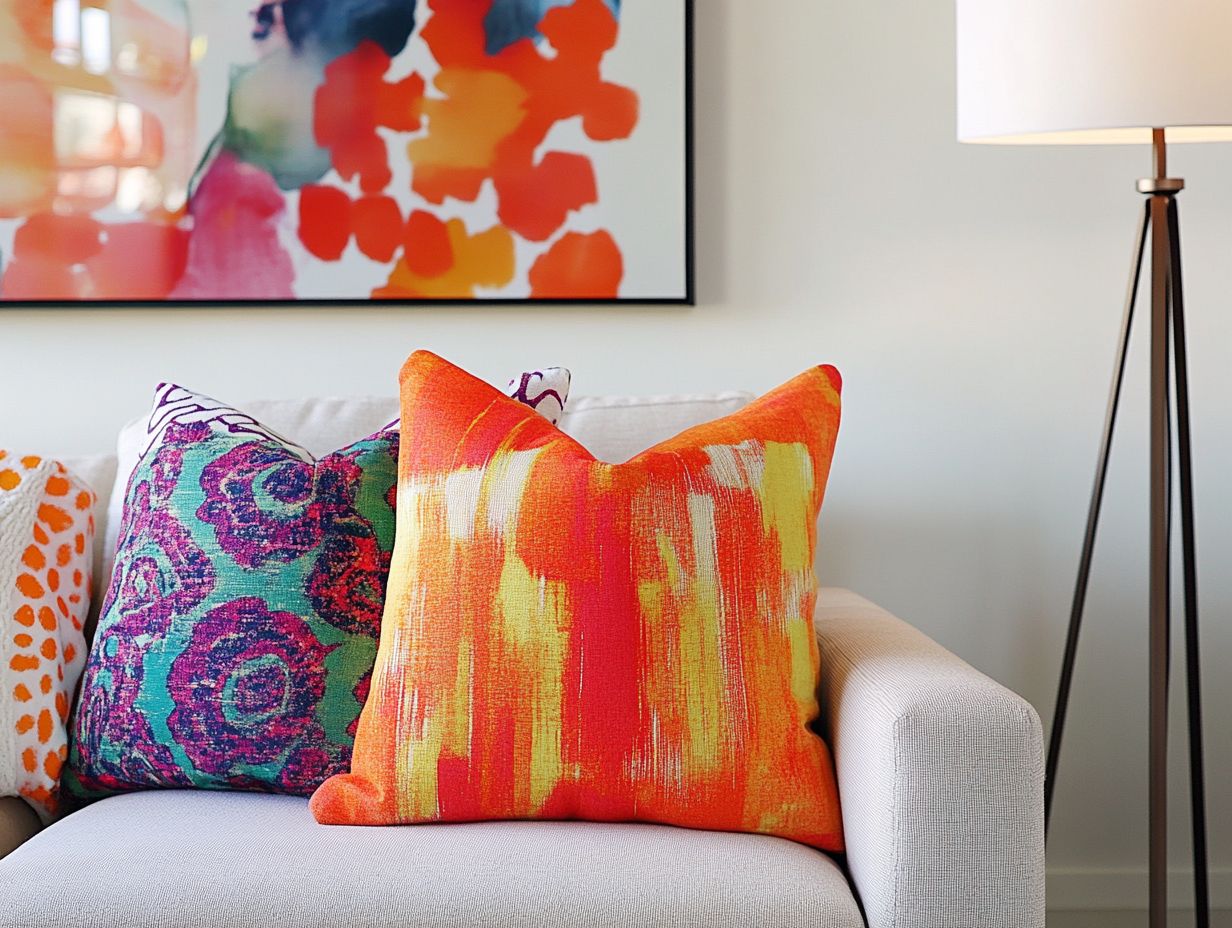 Cozy bedroom with stylish decor and layered textiles