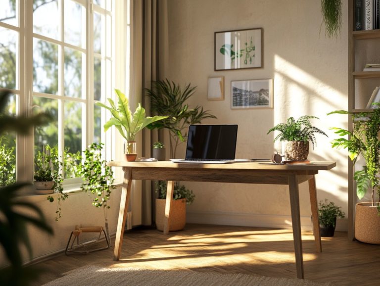 How to Create a Sustainable Home Office