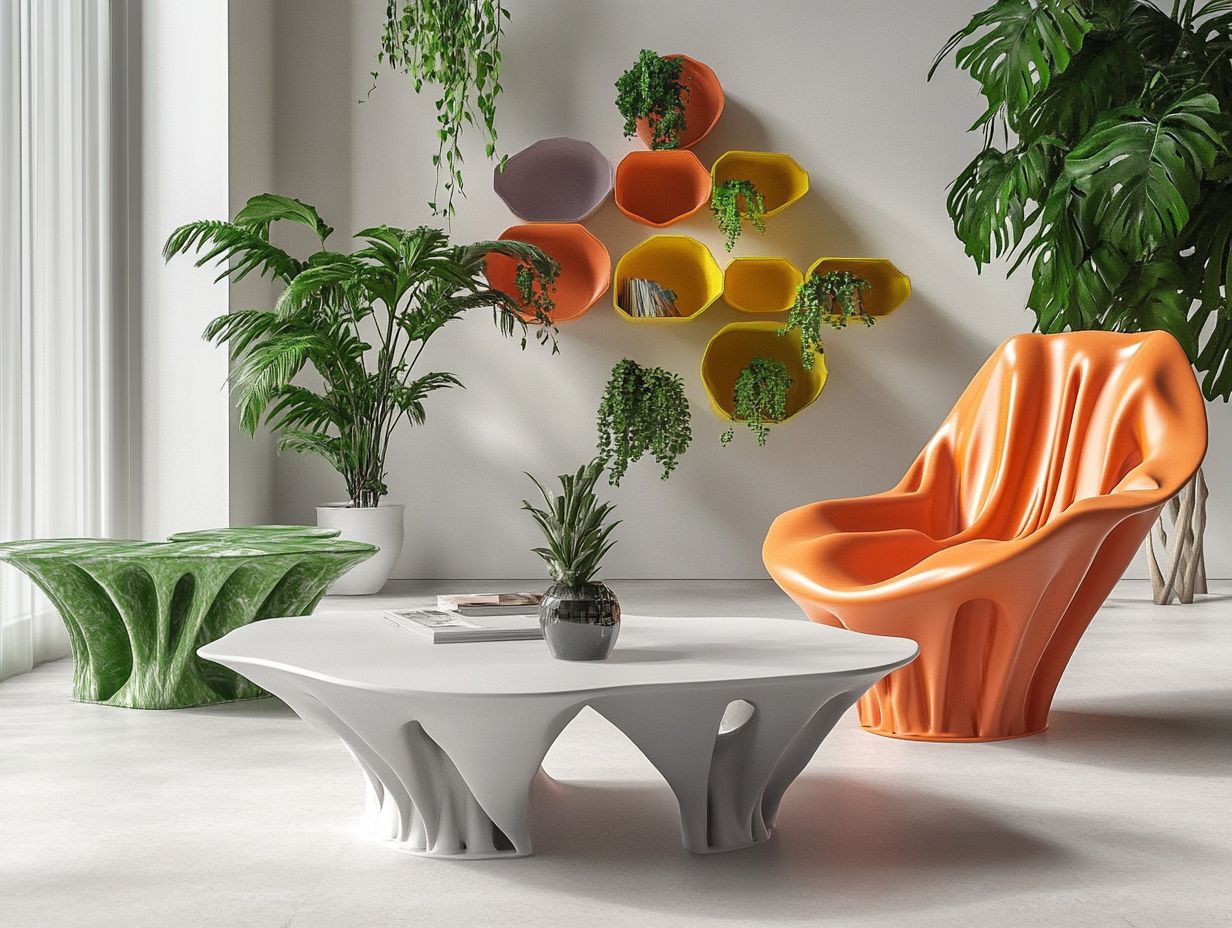 An overview of frequently asked questions about 3D-printed furniture.