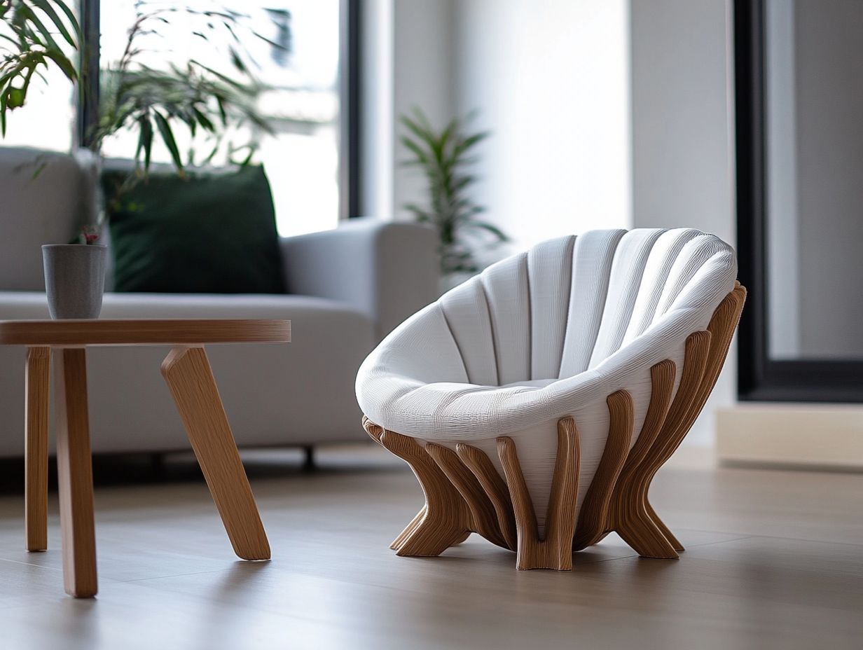 1. How can I incorporate 3D-printed furniture in my small living space?