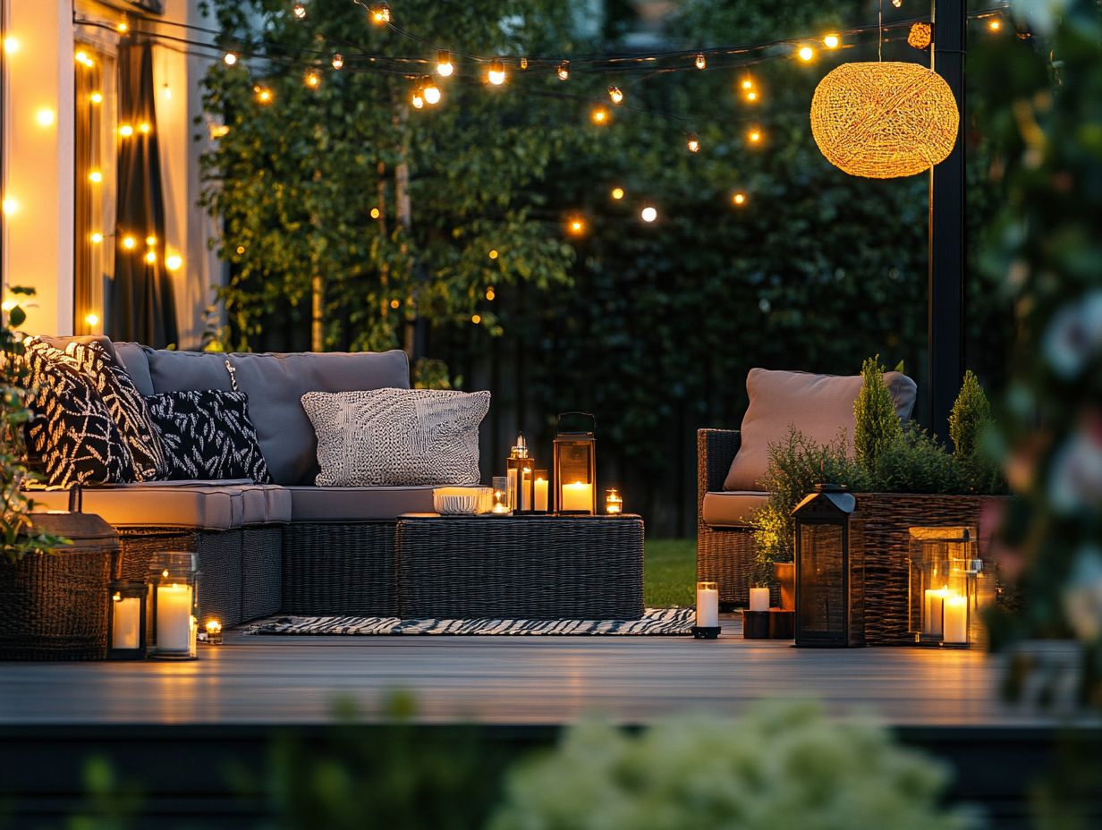 Outdoor decor lighting ideas