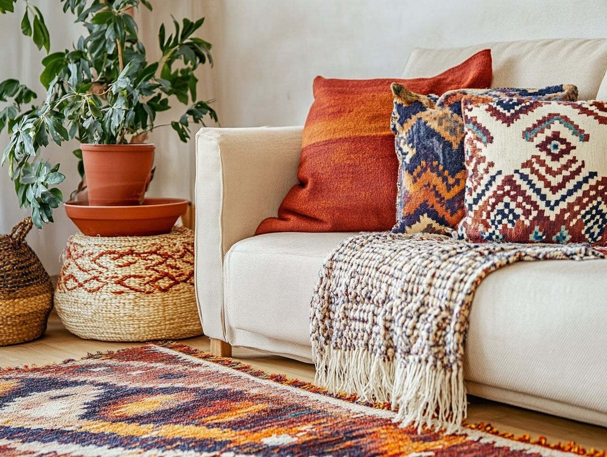 Textiles for decorating home