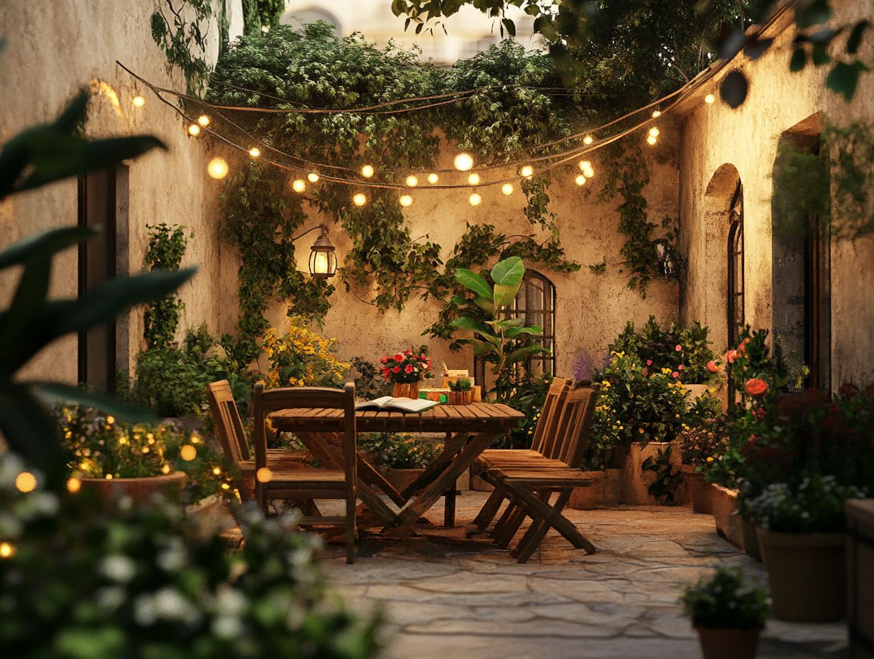 Cozy outdoor area with inviting seating.