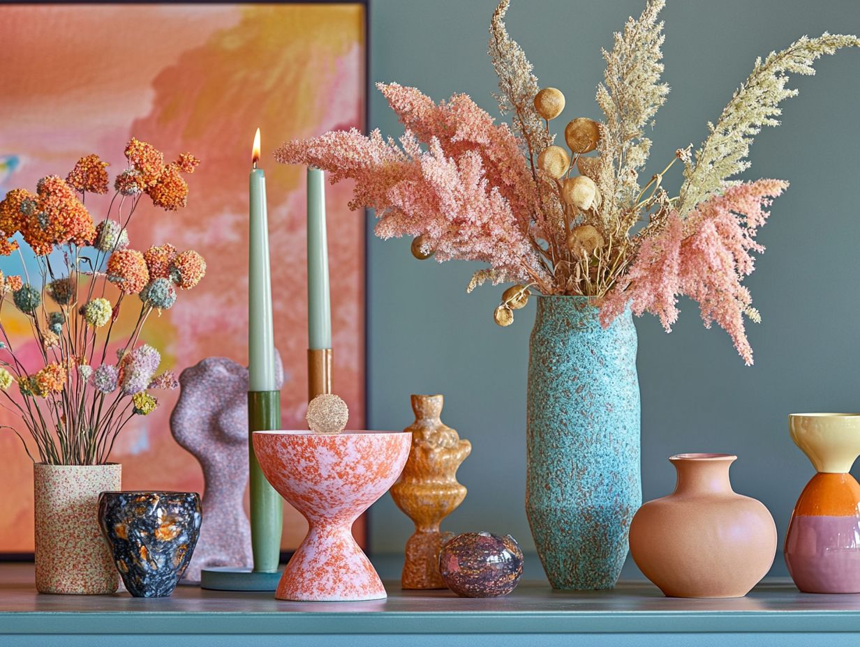 A beautiful arrangement of meaningful decorative items