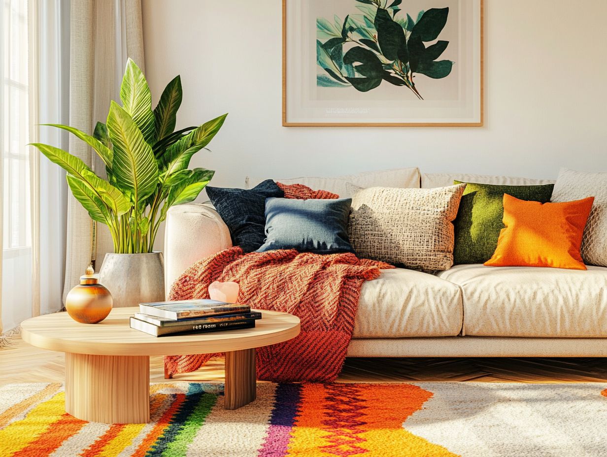 A collection of colorful home accessories to refresh your decor.