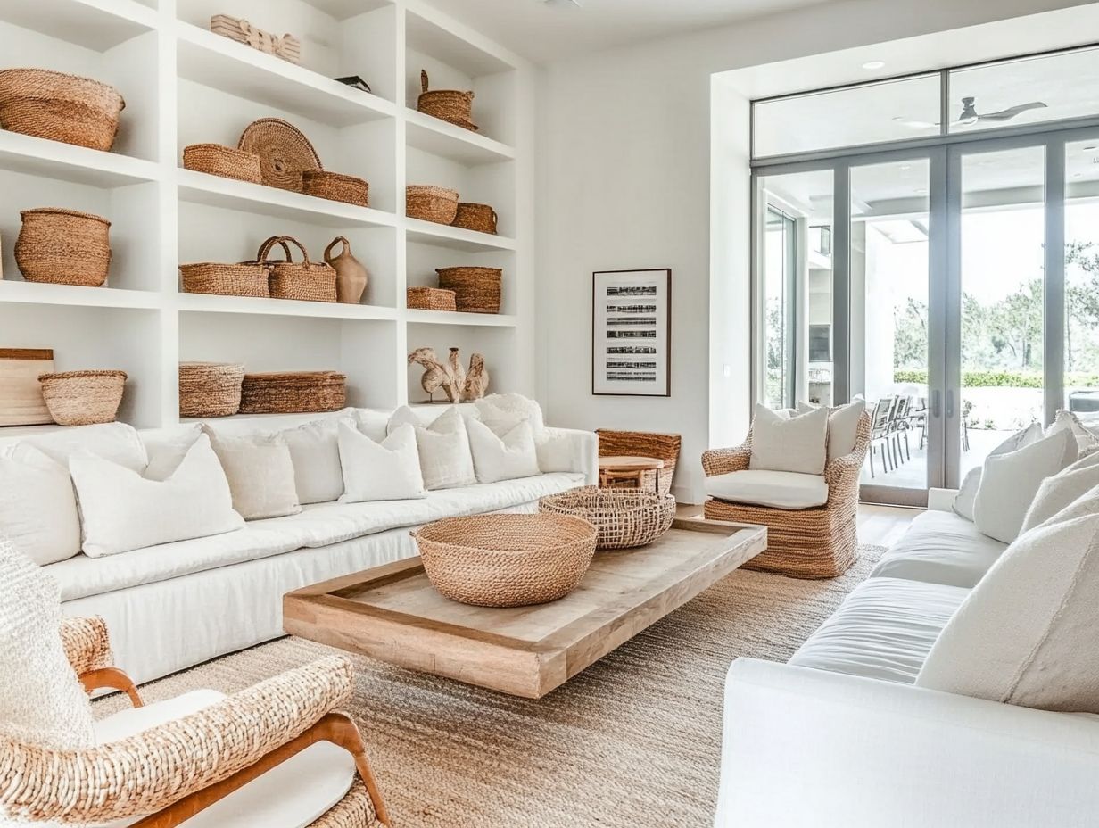 A well-organized bedroom and closet showcasing effective storage solutions.