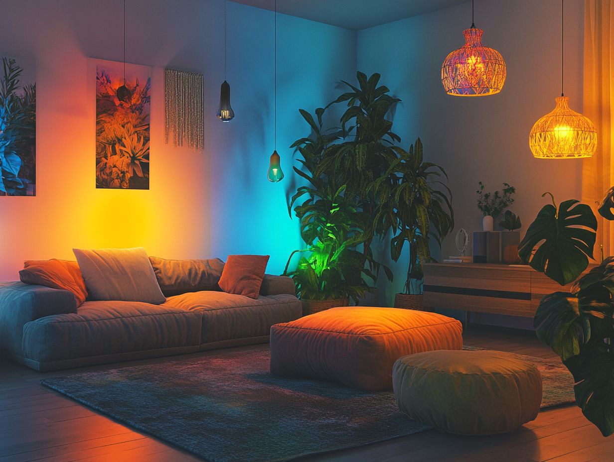 What is the importance of using color in lighting designs?