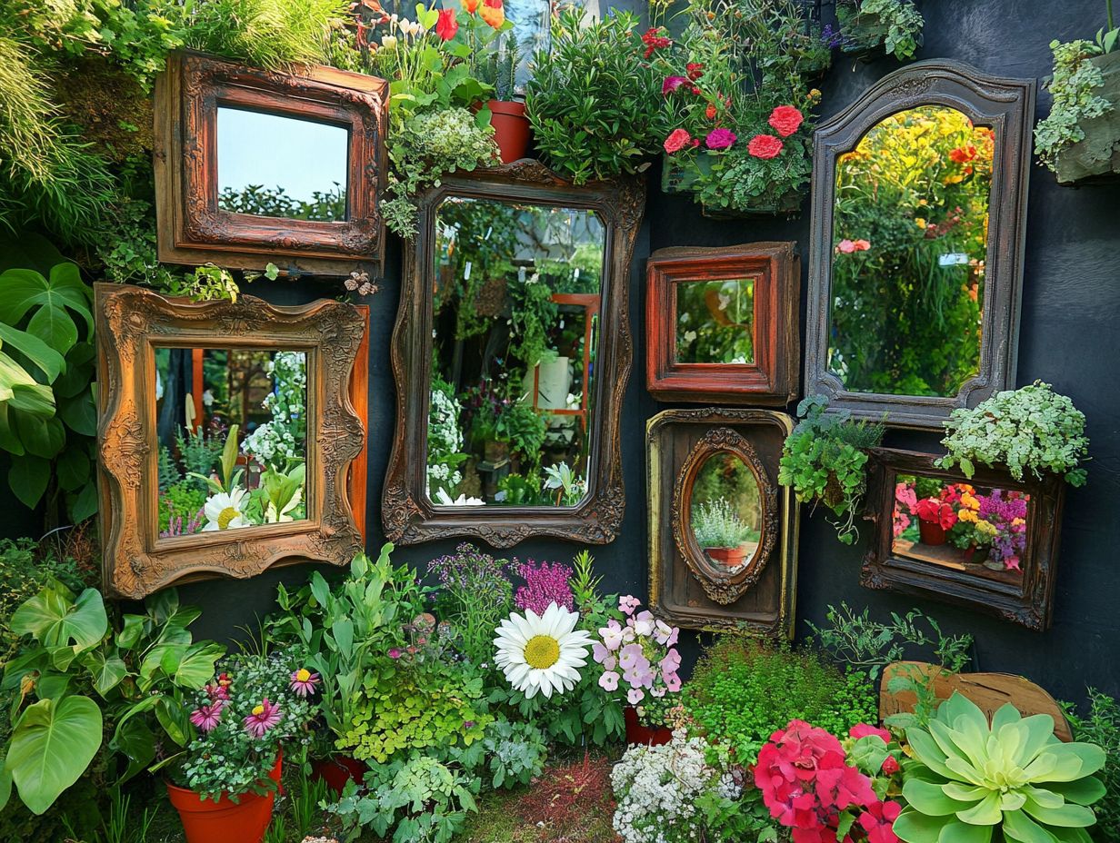 Decorative outdoor mirrors