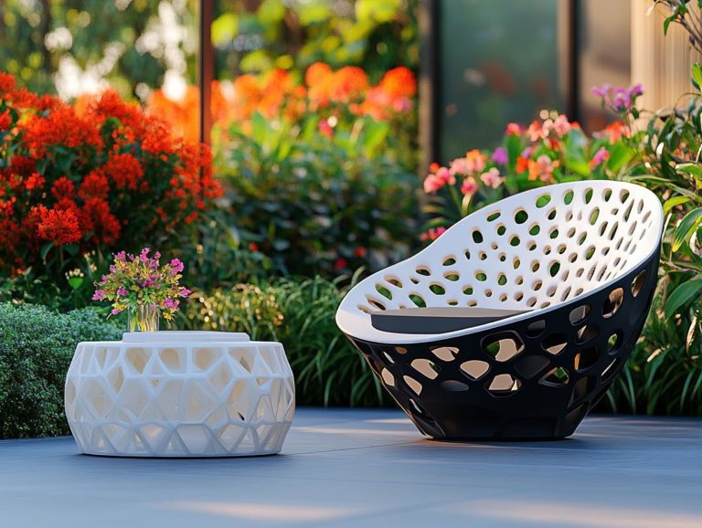 Innovative 3D-Printed Furniture for Outdoor Spaces