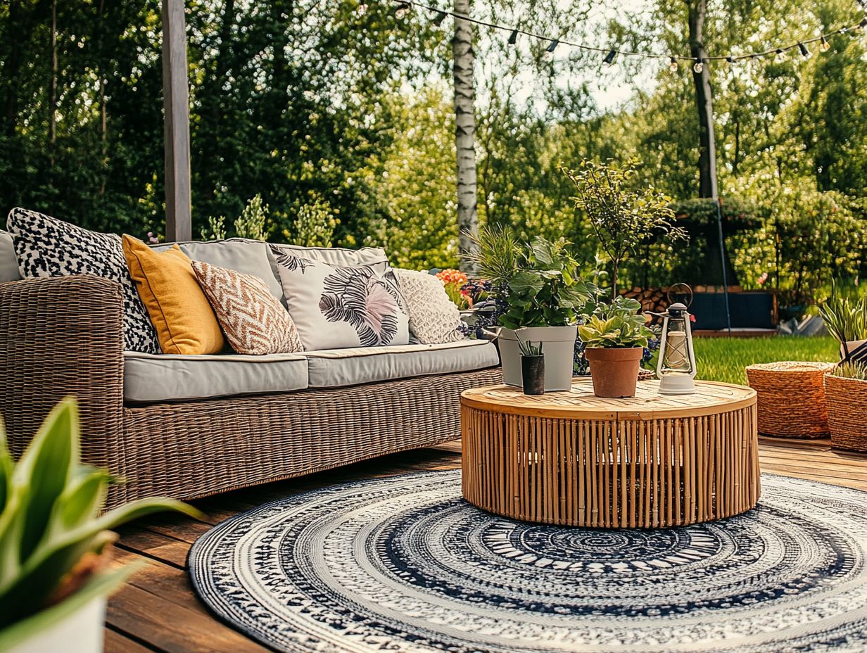 Colorful outdoor accents that personalize your outdoor living space