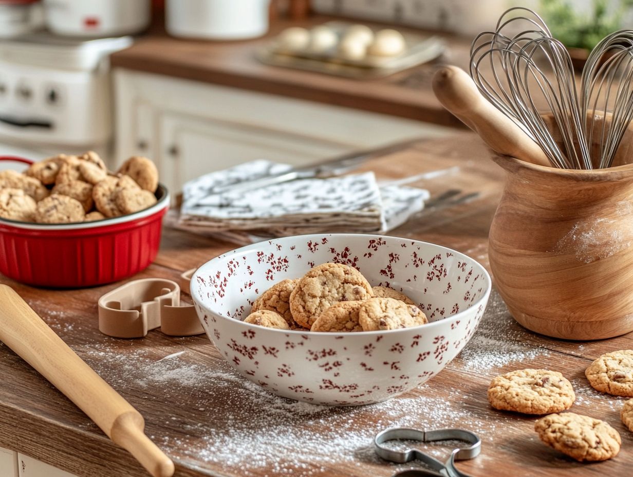 Illustration of essential baking tools