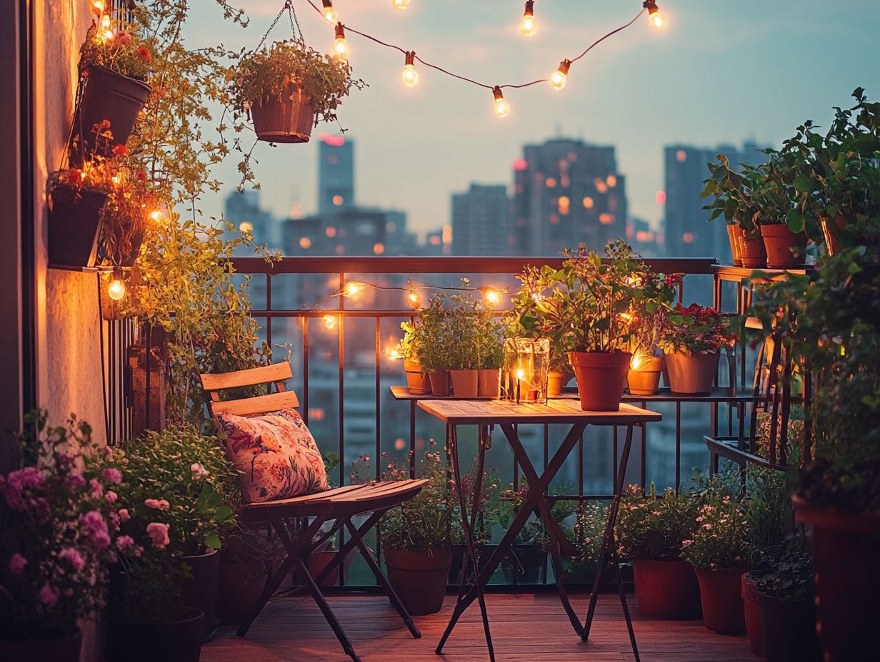 A cozy fire pit setup in an outdoor space