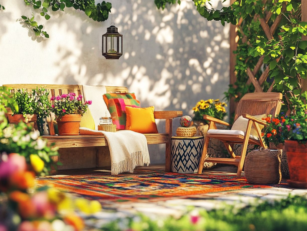 Outdoor decor ideas inspired by nature, showcasing plants and natural materials.