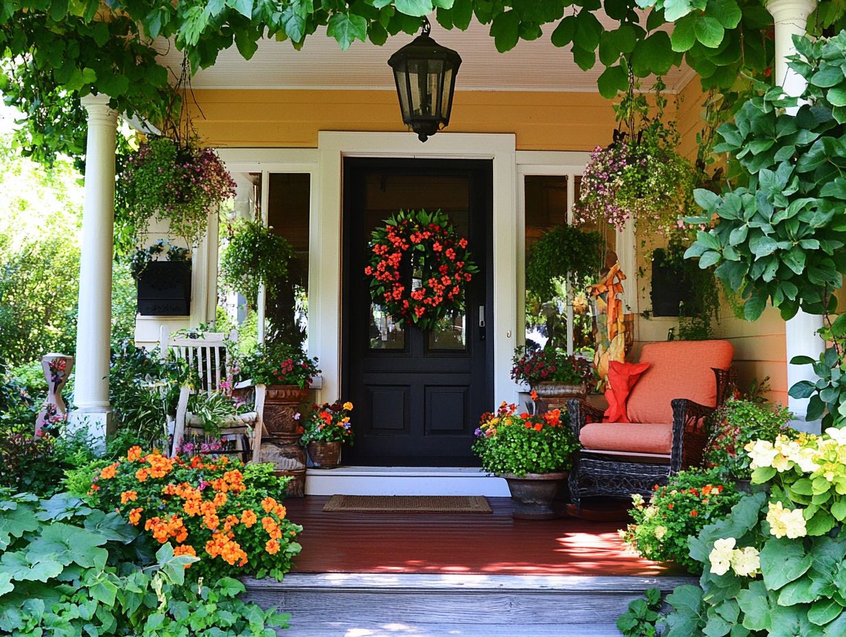 Outdoor decor that enhances curb appeal