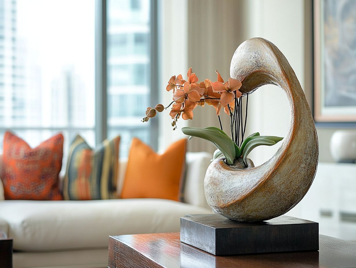 Image illustrating key takeaways about statement pieces in decor.