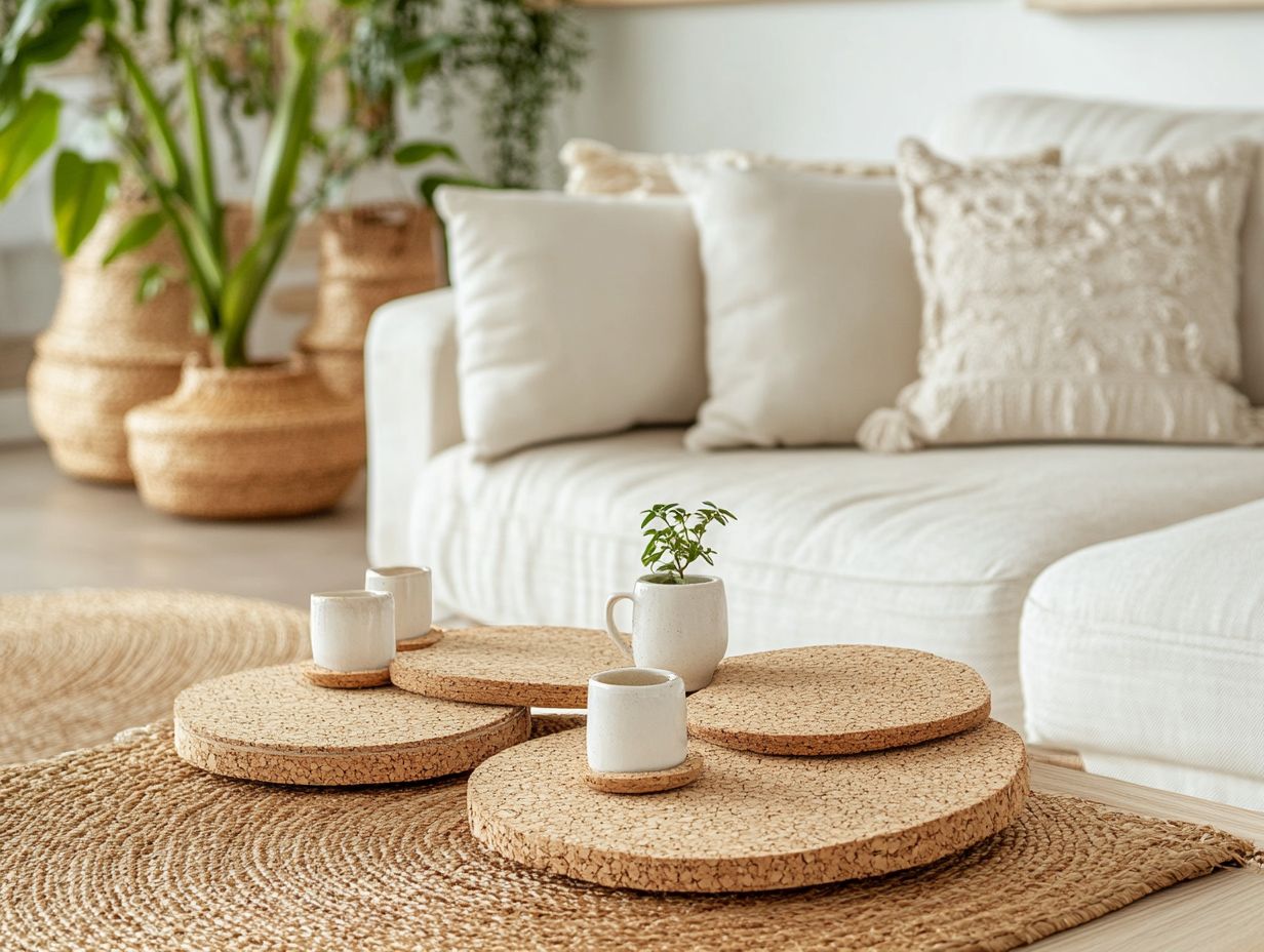 A beautiful cork product showcasing its versatility in home accessories.