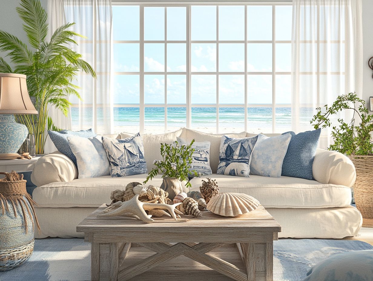 Coastal-Inspired Bedding and Pillows