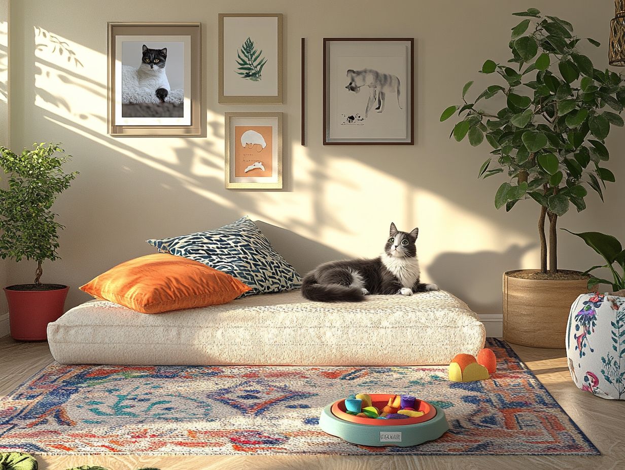 Explore the charm of animal print rugs in your pet-friendly space.