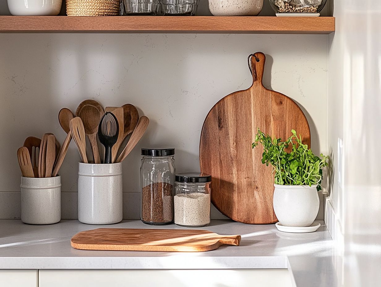 Wall-Mounted Spice Rack in a small kitchen