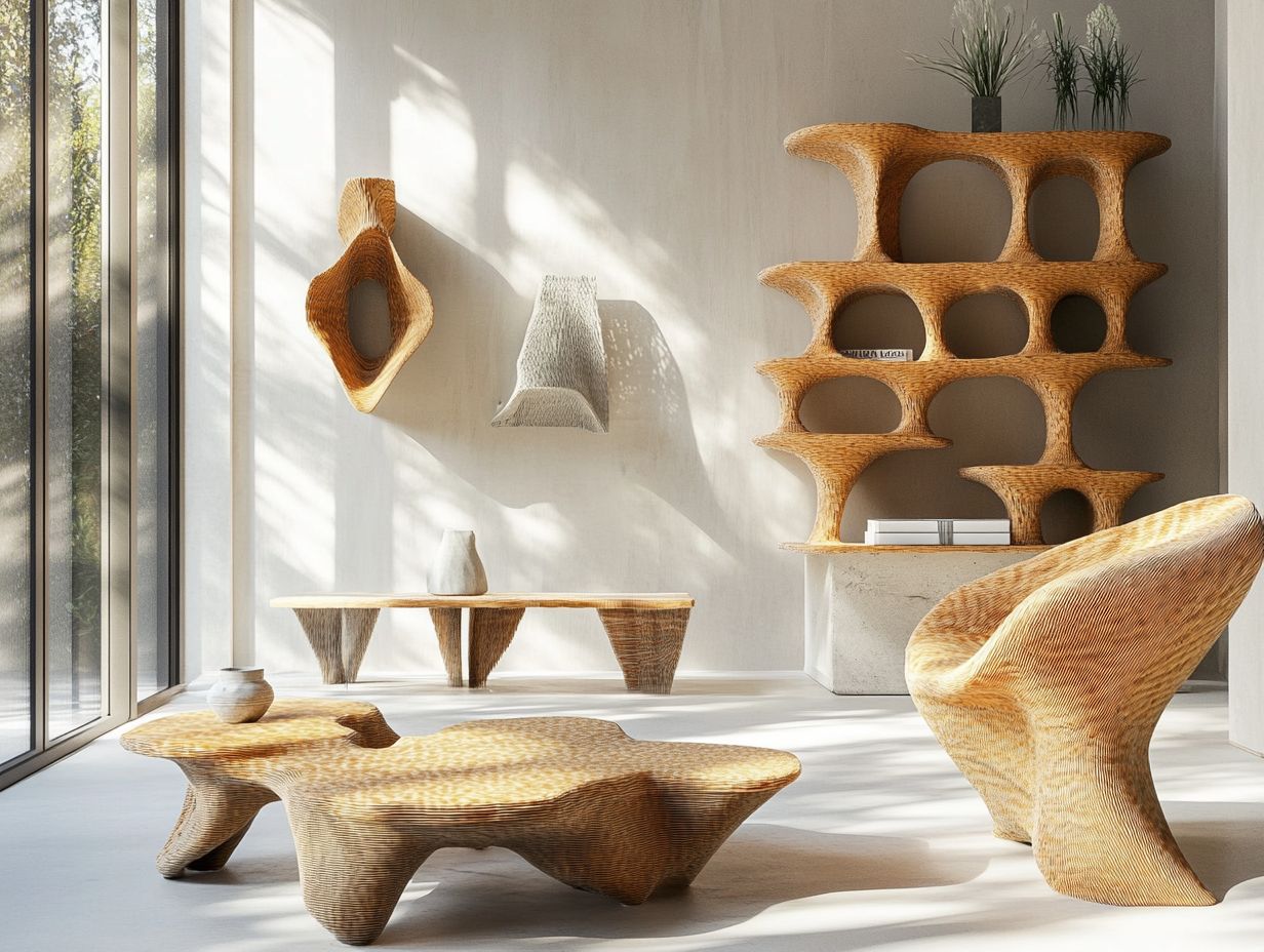 Visual representation of overcoming challenges in 3D-Printed Furniture Design