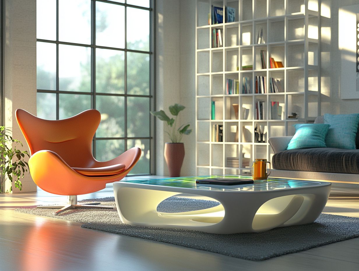 An example of modern 3D-printed furniture design