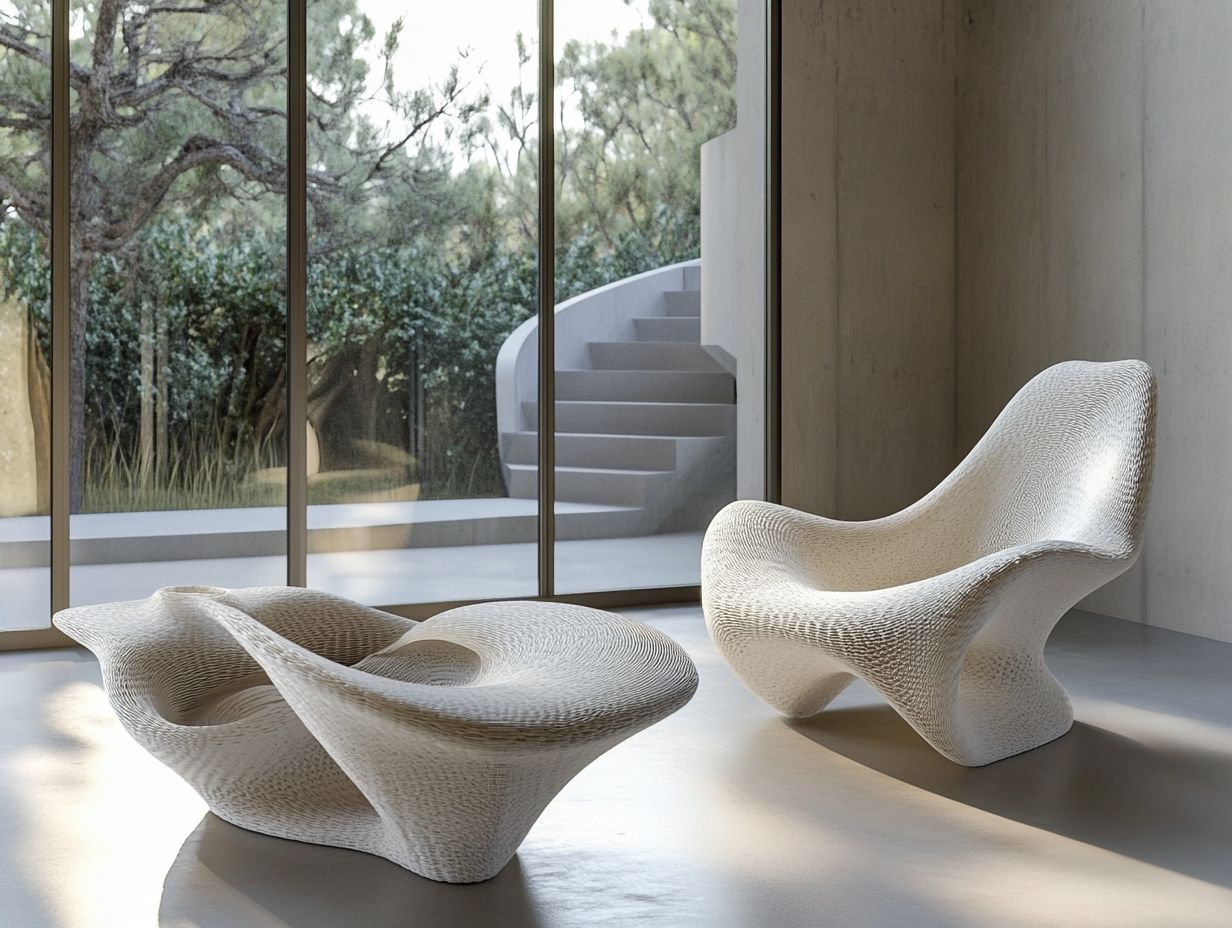 Showcase of Various Innovative 3D-Printed Furniture Designs