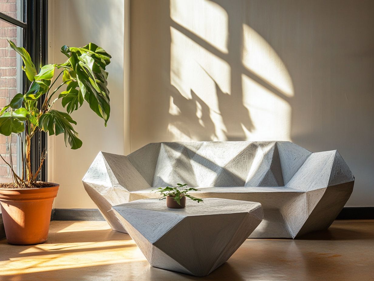 What is the role of 3D-printed furniture in sustainable living?